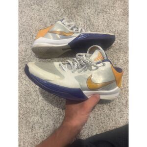 Nike Kobe 5 Lakers Home 2010 White Purple Yellow
